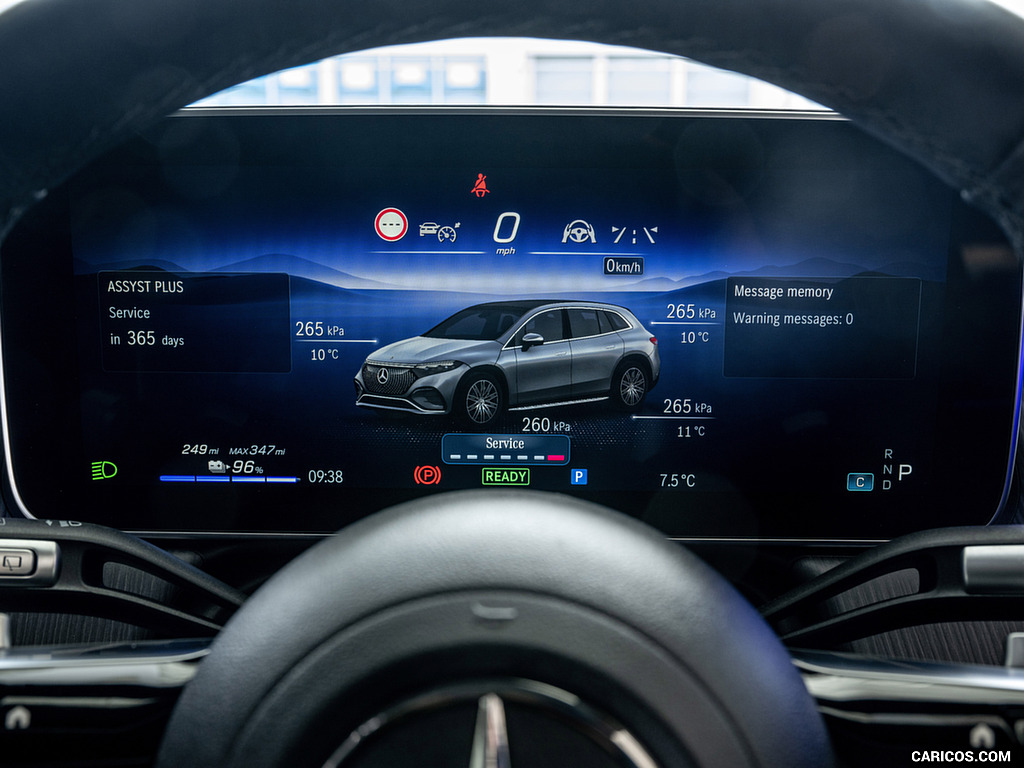 2023 Mercedes-Benz EQS SUV (UK-Spec) - Digital Instrument Cluster