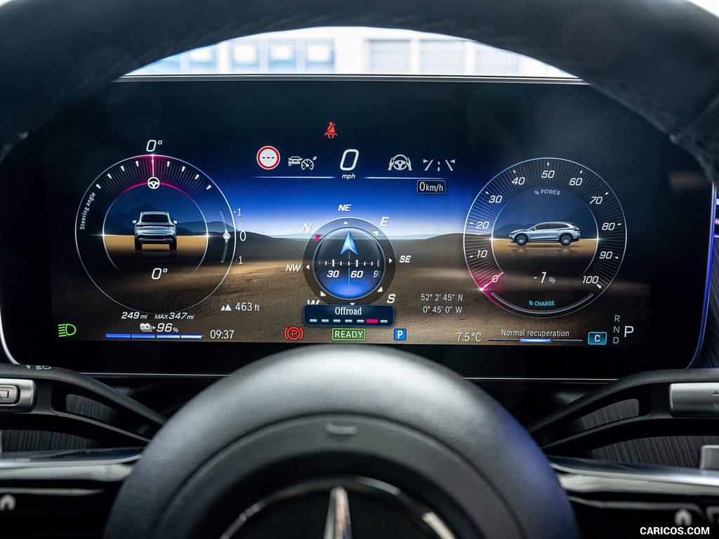 2023 Mercedes-Benz EQS SUV (UK-Spec) - Digital Instrument Cluster