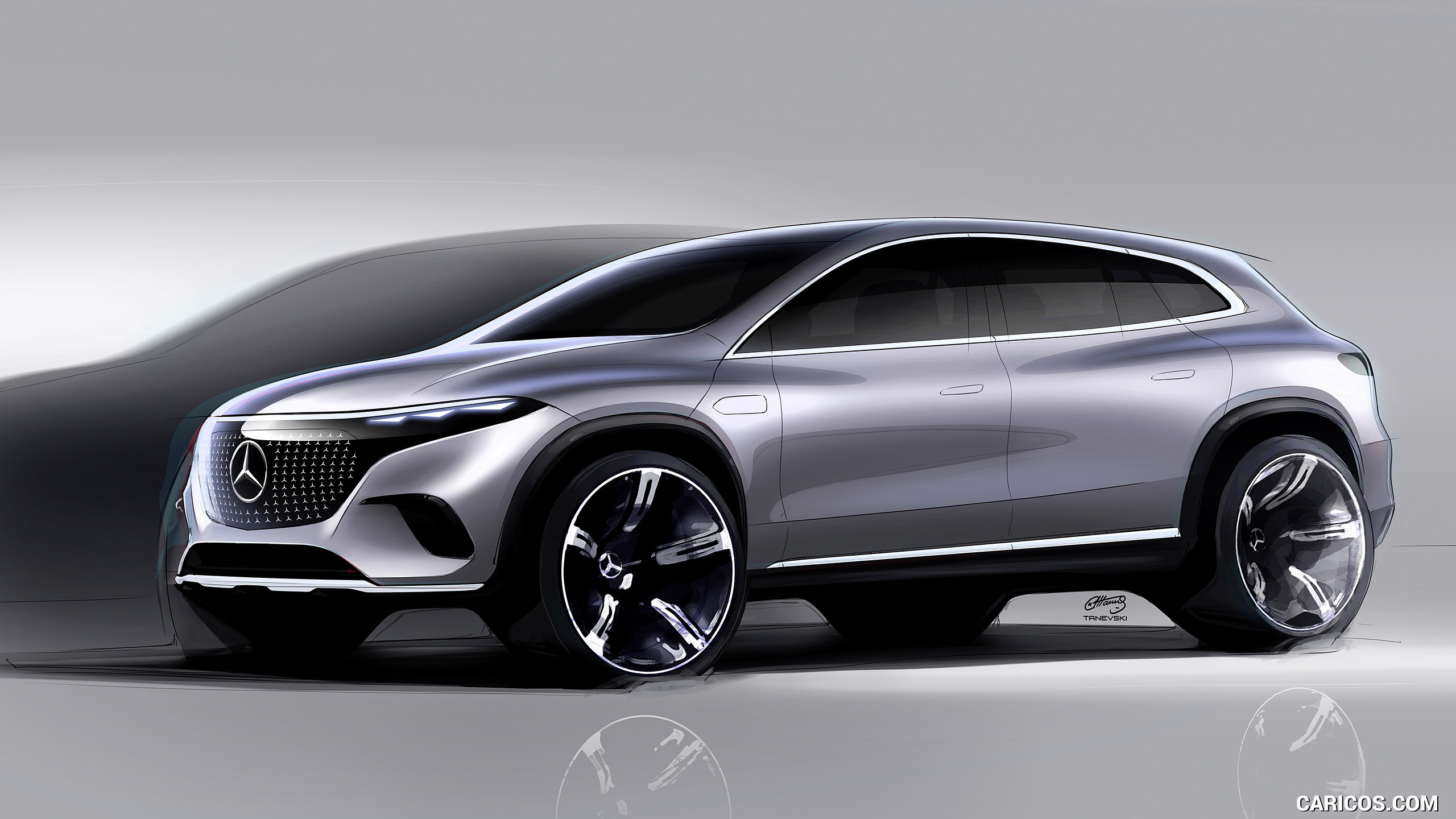 2023 Mercedes-Benz EQS SUV - Design Sketch, #100 of 212