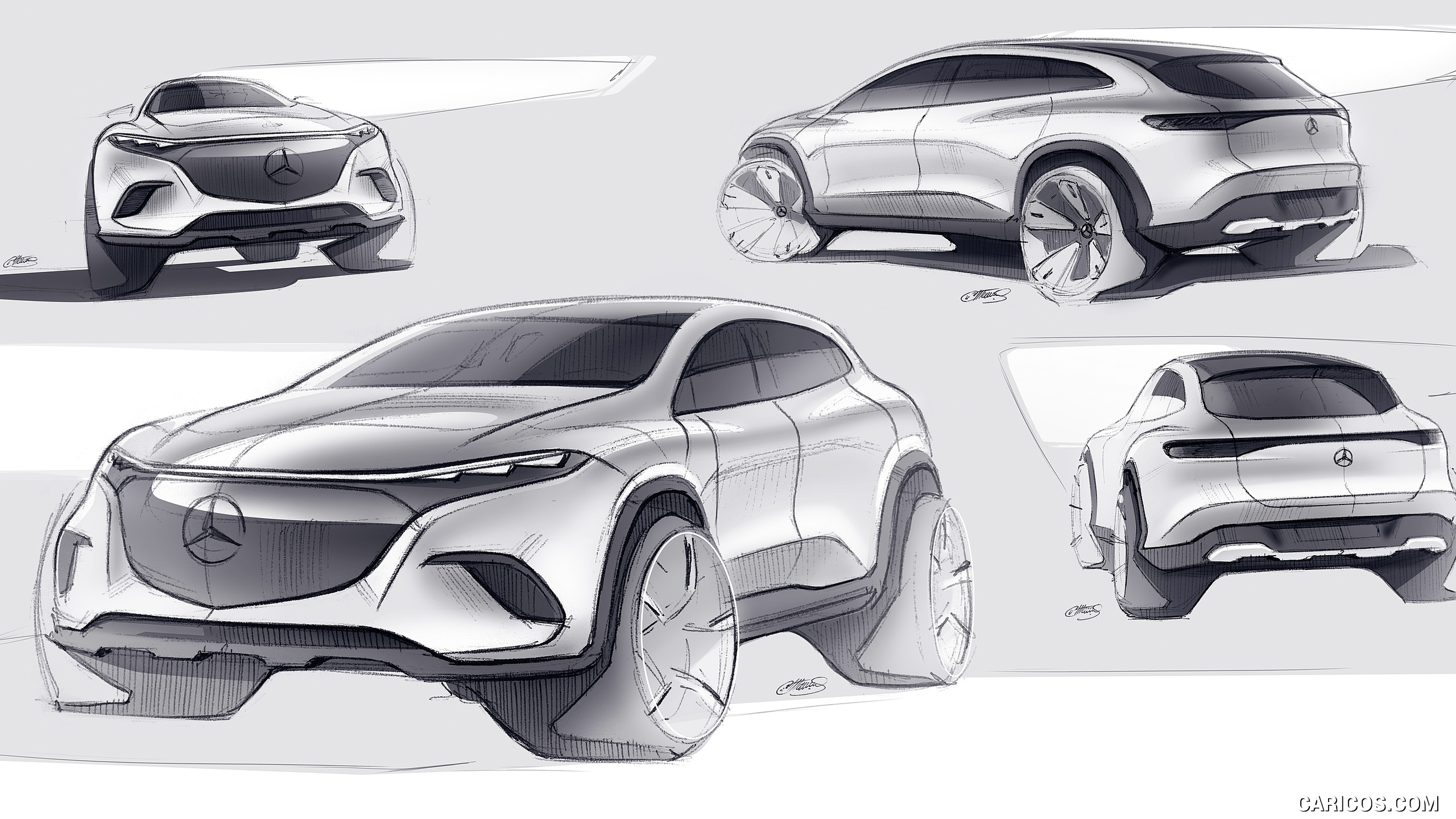 2023 Mercedes-Benz EQS SUV - Design Sketch, #106 of 212
