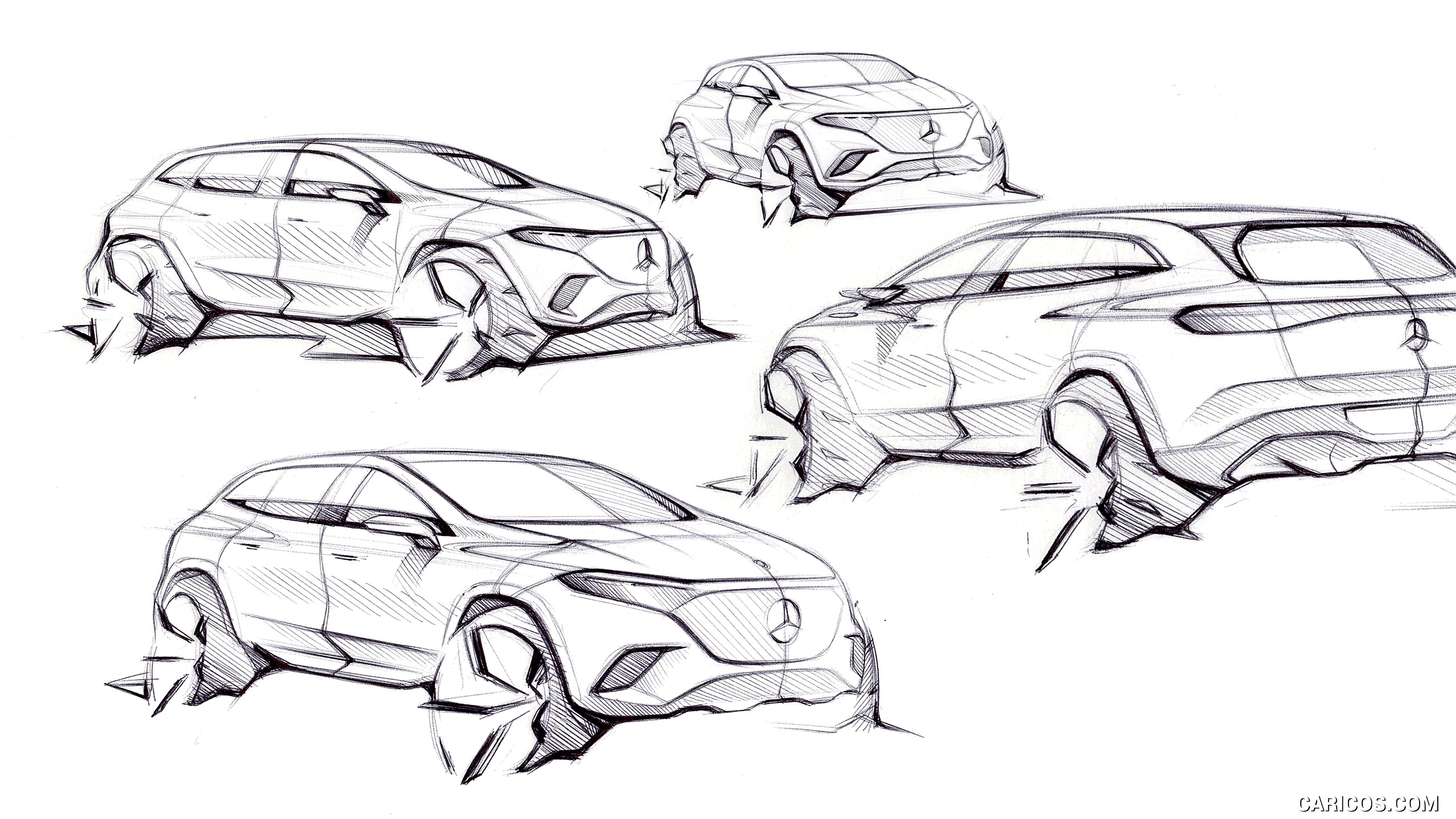2023 Mercedes-Benz EQS SUV - Design Sketch, #107 of 212