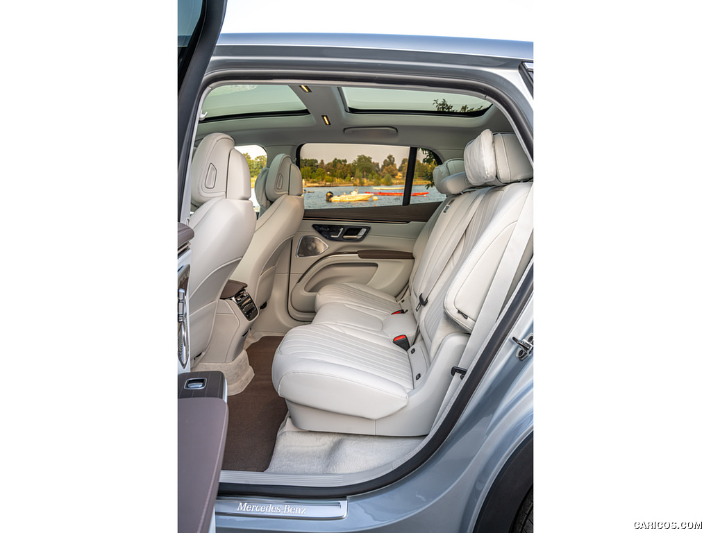 2023 Mercedes-Benz EQS SUV 450 4MATIC (Color: High-Tech Silver) - Interior, Rear Seats