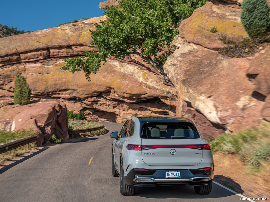 2023 Mercedes-Benz EQS SUV 580 4MATIC AMG Line (Color: Alpine Grey) - Rear