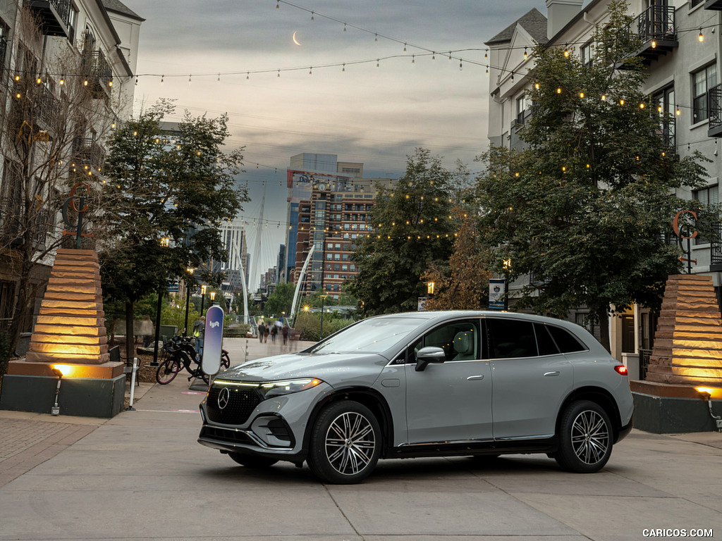 2023 Mercedes-Benz EQS SUV 580 4MATIC AMG Line (Color: Alpine Grey) - Side