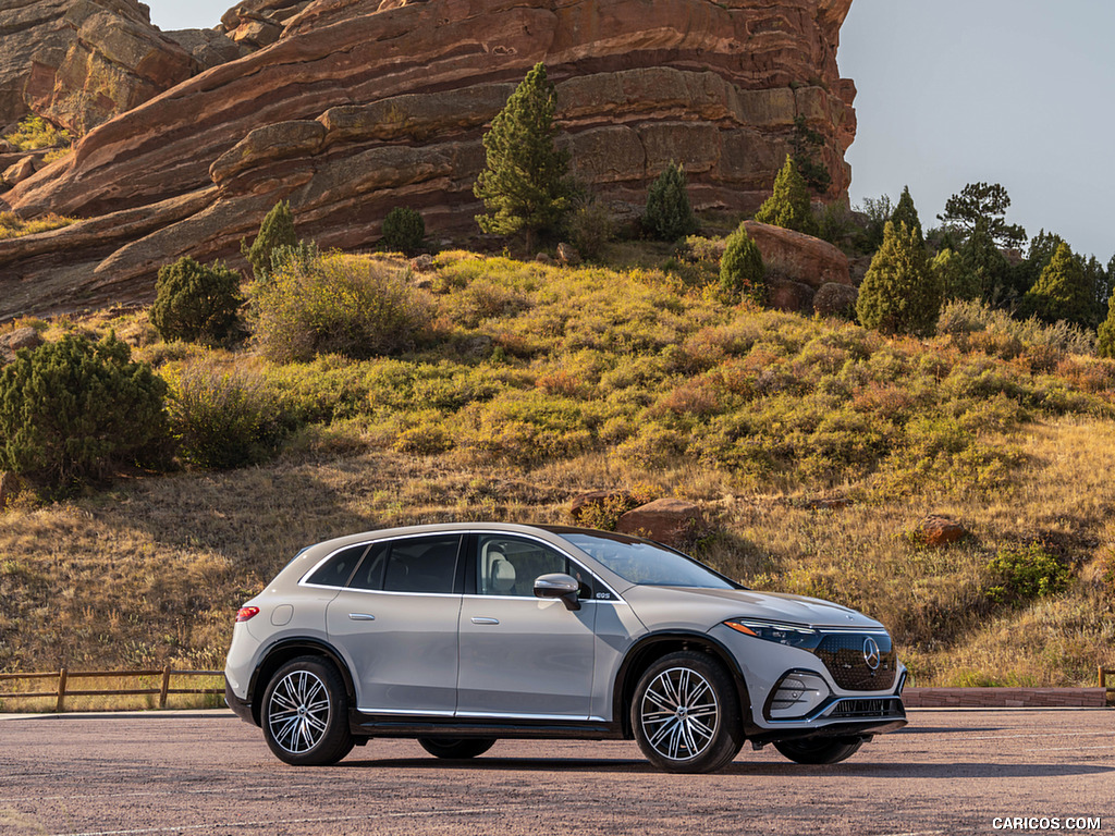 2023 Mercedes-Benz EQS SUV 580 4MATIC AMG Line (Color: Alpine Grey) - Side