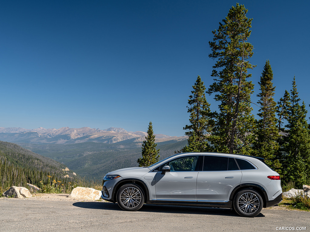 2023 Mercedes-Benz EQS SUV 580 4MATIC AMG Line (Color: Alpine Grey) - Side