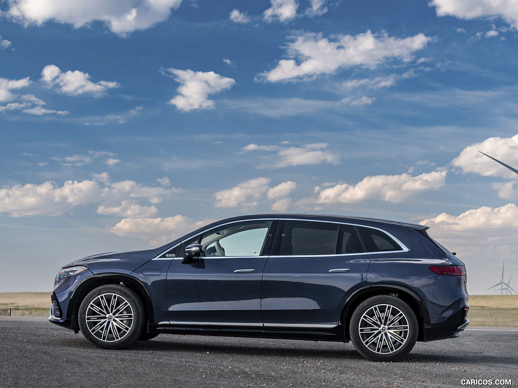 2023 Mercedes-Benz EQS SUV 580 4MATIC AMG Line (Color: Sodalite Blue) - Side