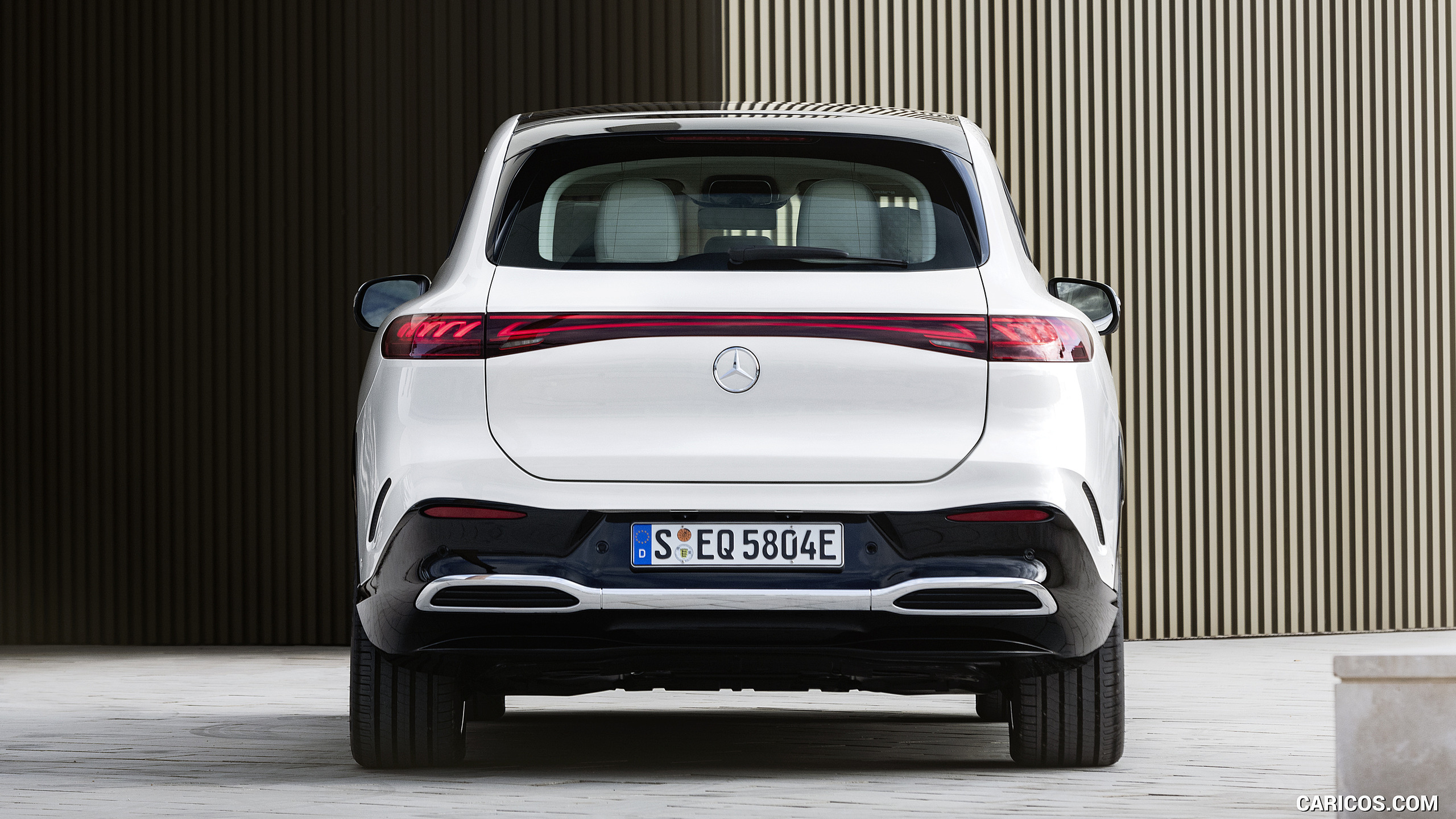 2023 Mercedes-Benz EQS SUV AMG Line (Color: Diamond White) - Rear, #53 of 212