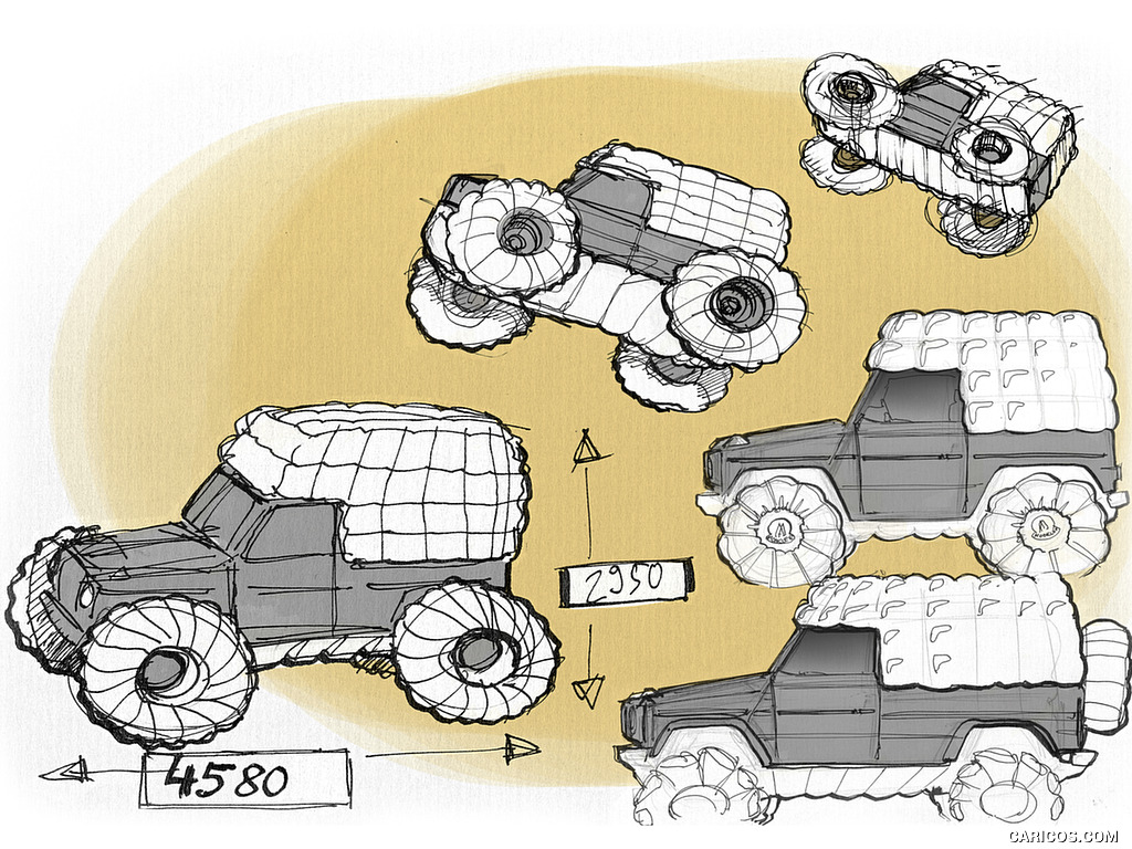 2023 Mercedes-Benz G-Class PROJECT MONDO G Concept - Design Sketch