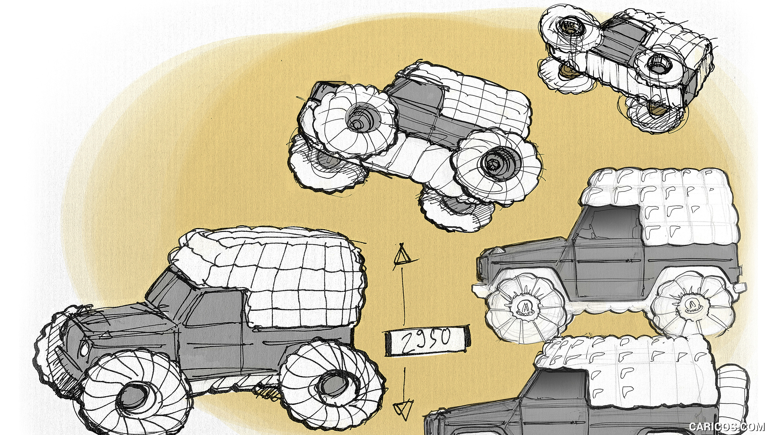 2023 Mercedes-Benz G-Class PROJECT MONDO G Concept - Design Sketch, #13 of 17