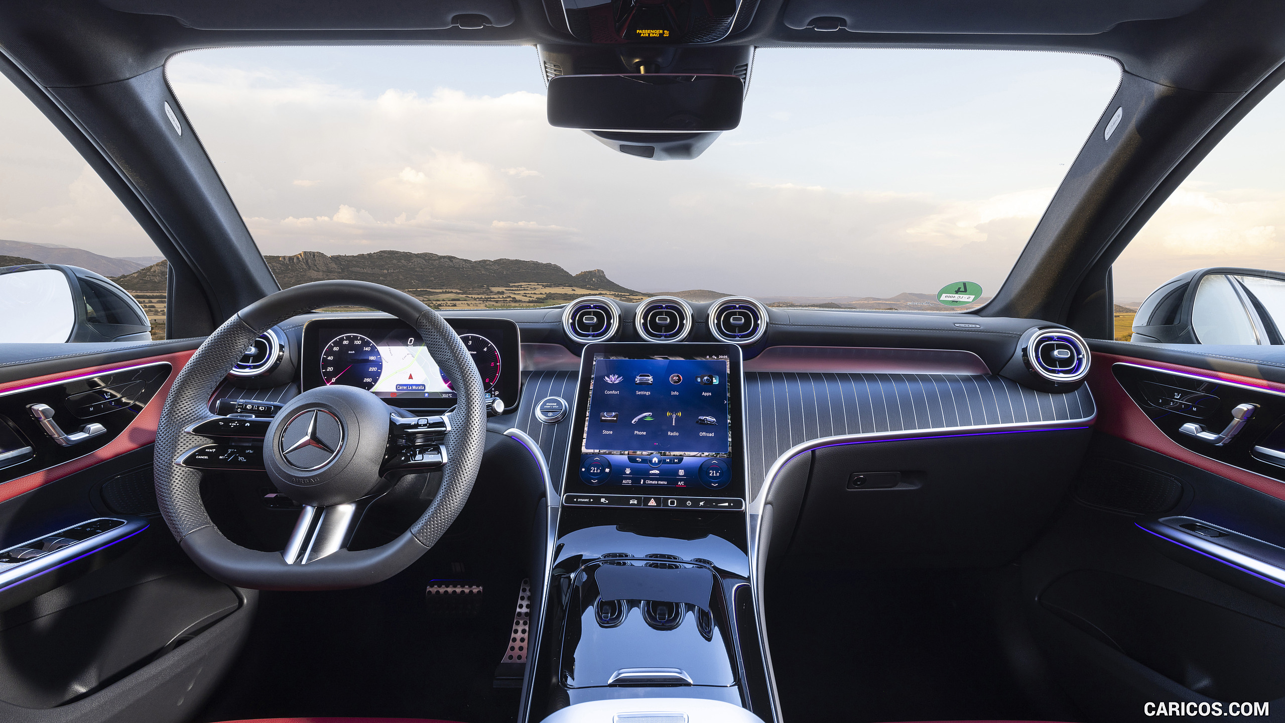 2023 Mercedes-Benz GLC 300 de 4MATIC AMG Line (Color: MANUFAKTUR Diamond White Bright) - Interior, Cockpit, #155 of 227