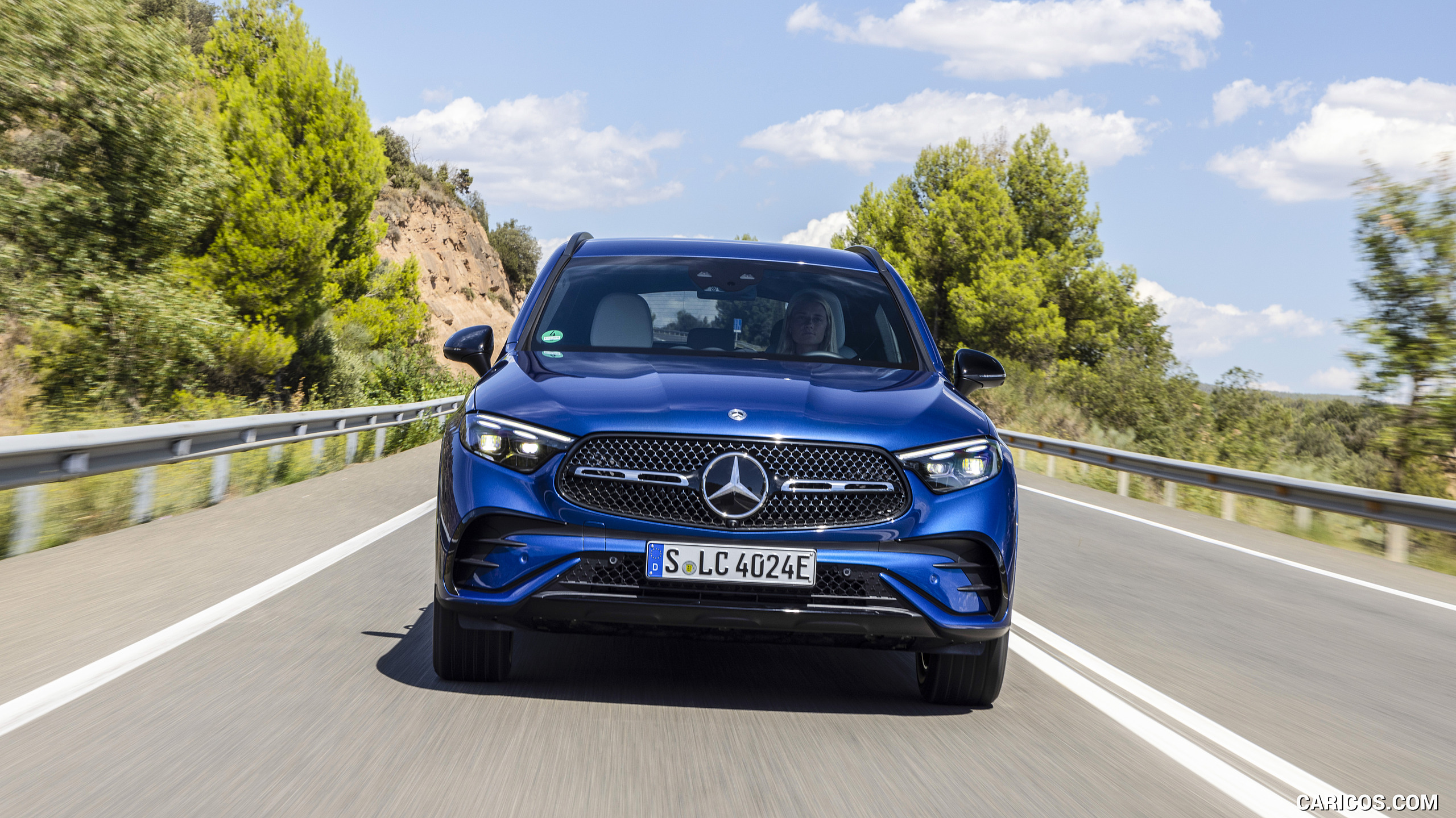 2023 Mercedes-Benz GLC 400 e Plug-In Hybrid 4MATIC AMG Line (Color: Spectral Blue - Front, #167 of 227