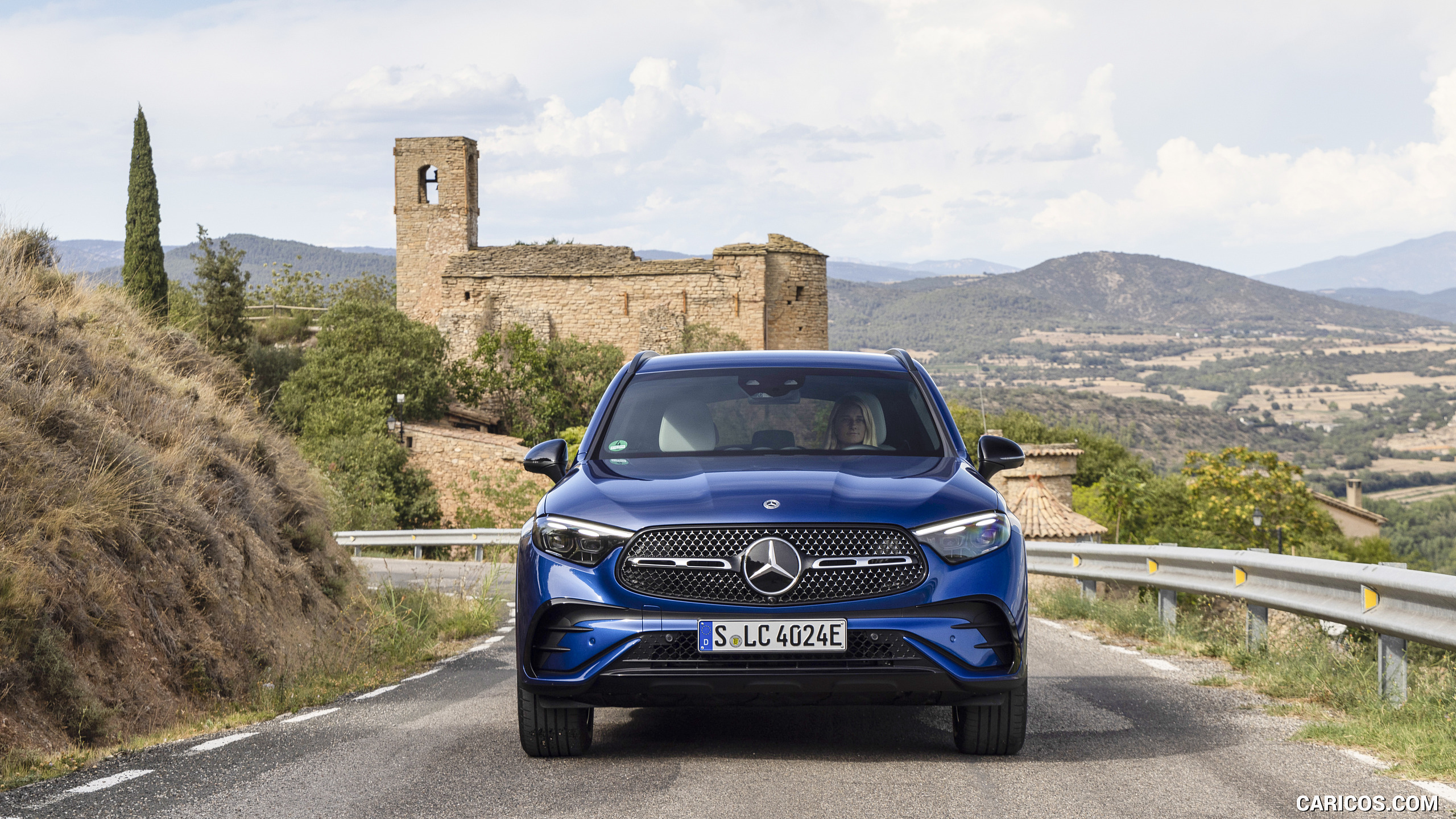 2023 Mercedes-Benz GLC 400 e Plug-In Hybrid 4MATIC AMG Line (Color: Spectral Blue - Front, #173 of 227