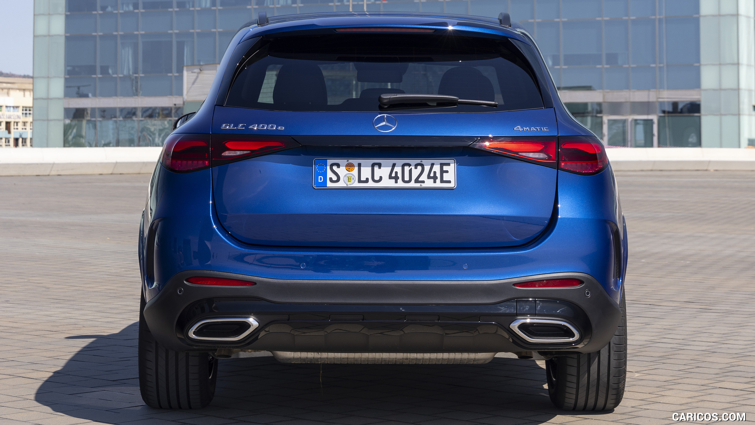 2023 Mercedes-Benz GLC 400 e Plug-In Hybrid 4MATIC AMG Line (Color: Spectral Blue - Rear, #180 of 227