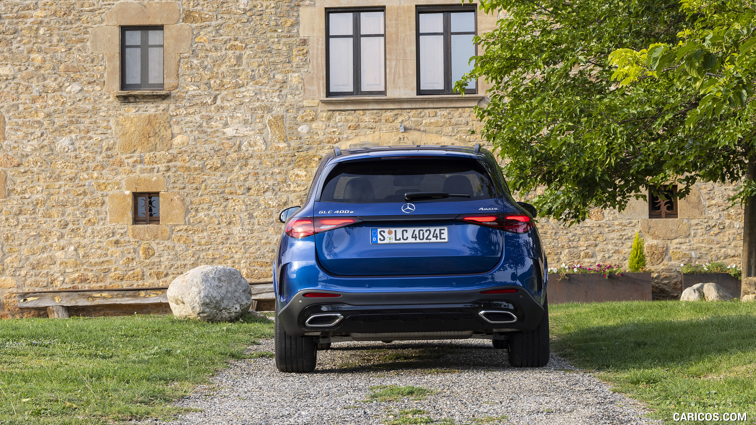 2023 Mercedes-Benz GLC 400 e Plug-In Hybrid 4MATIC AMG Line (Color: Spectral Blue - Rear, #185 of 227