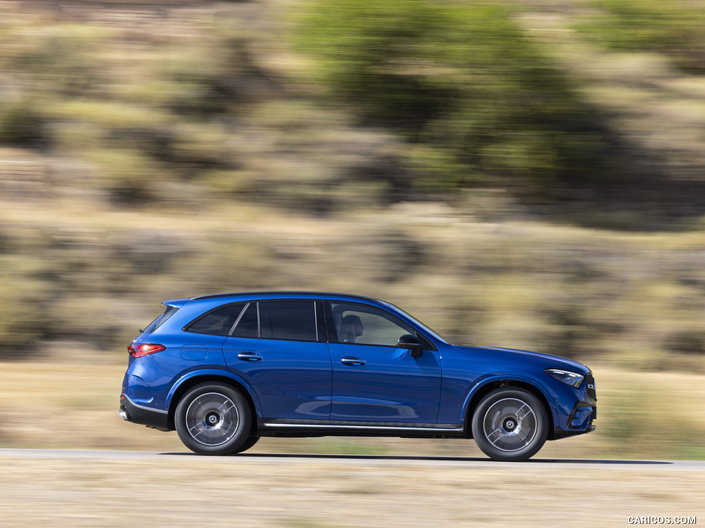 2023 Mercedes-Benz GLC 400 e Plug-In Hybrid 4MATIC AMG Line (Color: Spectral Blue - Side