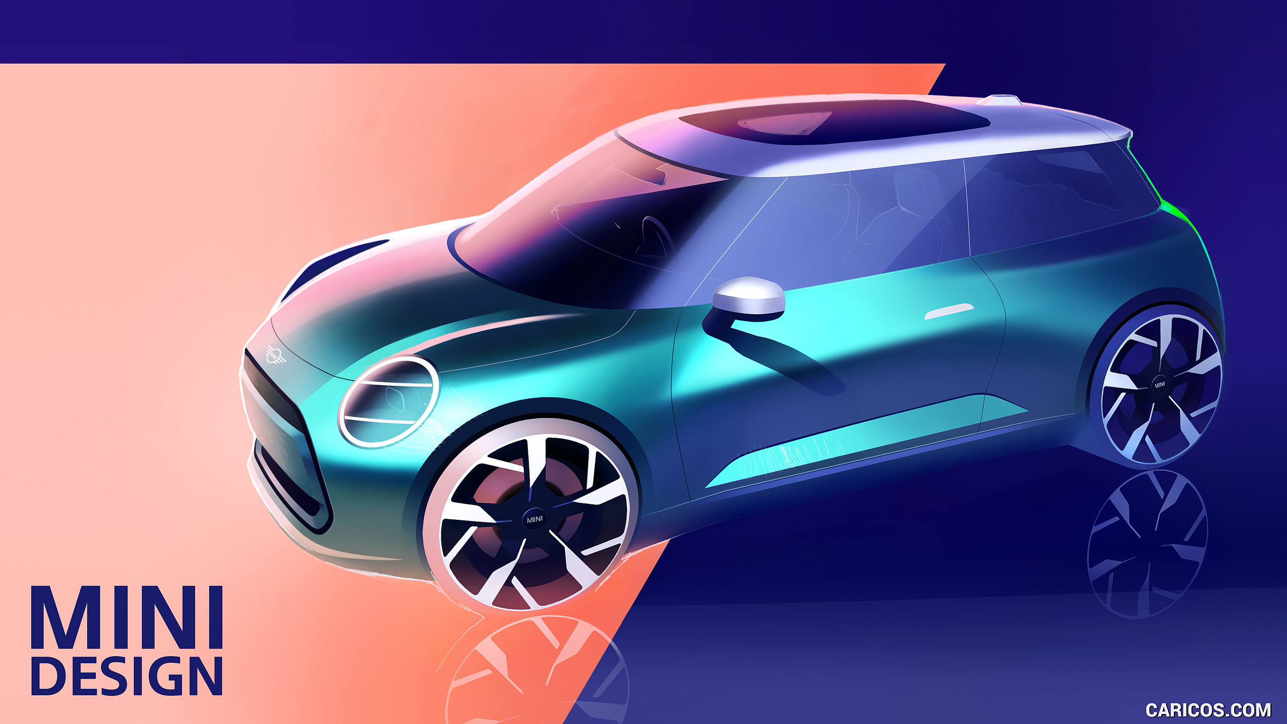 2024 MINI Cooper Electric - Design Sketch | Caricos