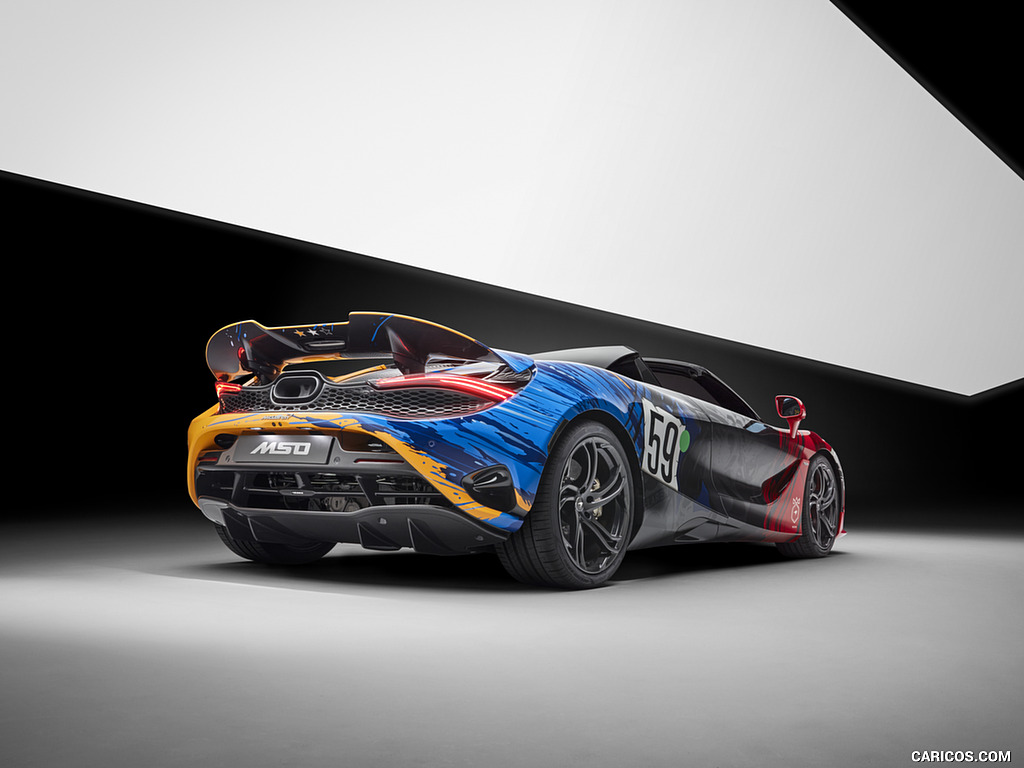 2024 McLaren 750S with 3-7-59 Theme - Rear Three-Quarter