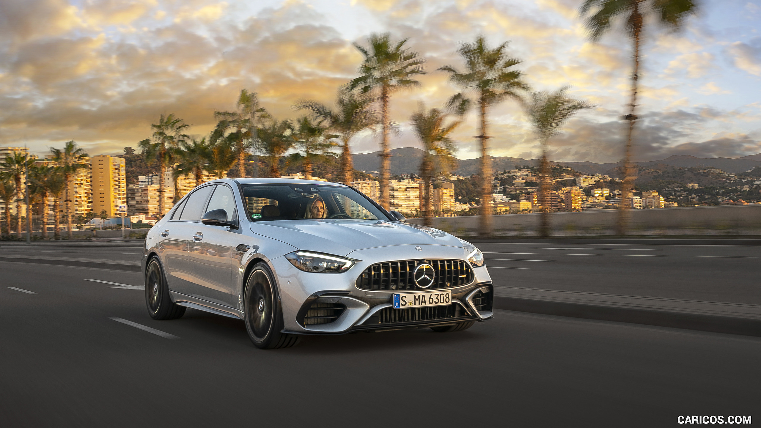 2024 Mercedes-AMG C 63 S E Performance (Color: Hightech Silver Metallic) - Front Three-Quarter, #30 of 112