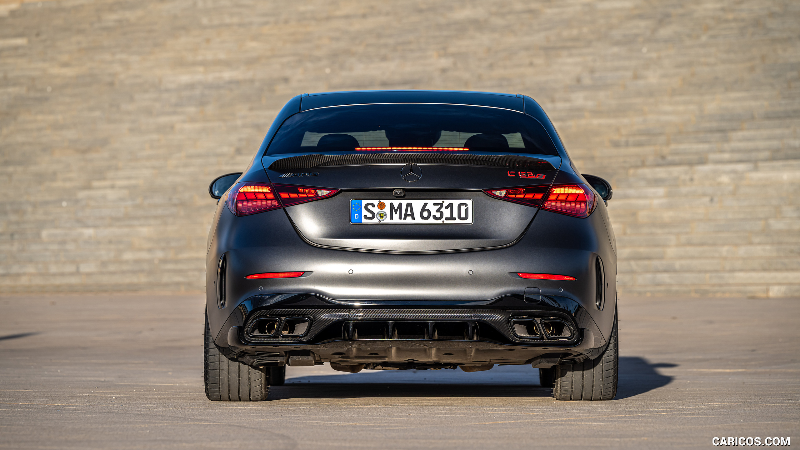 2024 Mercedes-AMG C 63 S E Performance (Color: MANUFAKTUR Graphit Grey Magno) - Rear, #80 of 112