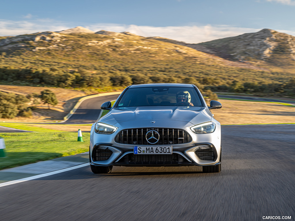 2024 Mercedes-AMG C 63 S E Performance (Color: Hightech Silver Metallic) - Front