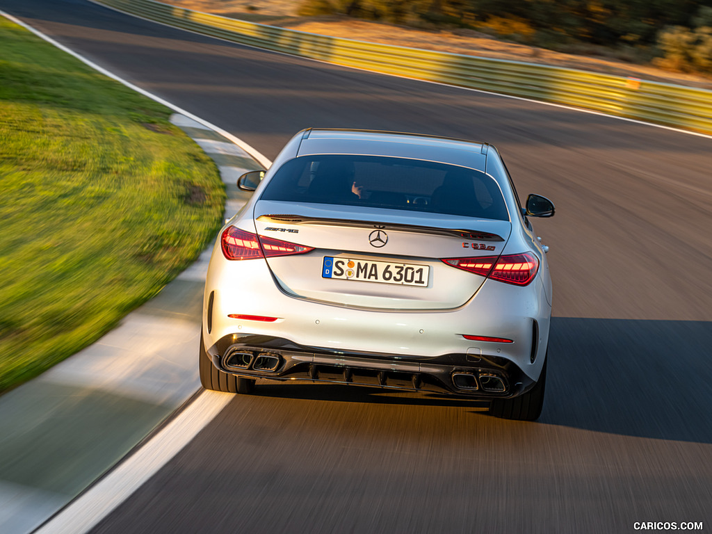 2024 Mercedes-AMG C 63 S E Performance (Color: Hightech Silver Metallic) - Rear