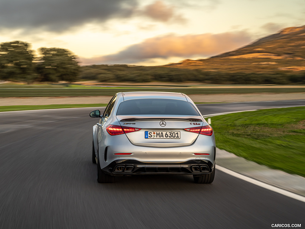 2024 Mercedes-AMG C 63 S E Performance (Color: Hightech Silver Metallic) - Rear