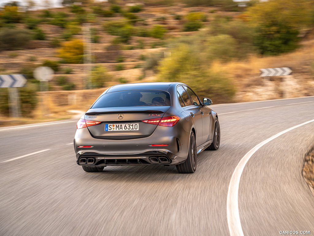 2024 Mercedes-AMG C 63 S E Performance (Color: MANUFAKTUR Graphit Grey Magno) - Rear