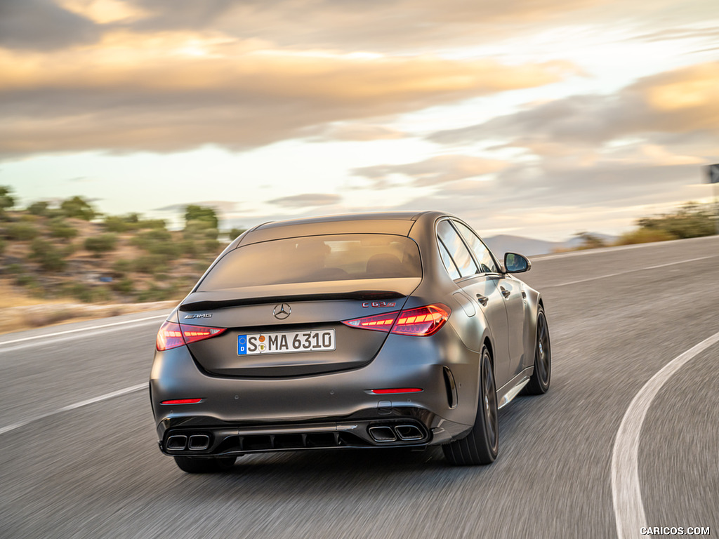 2024 Mercedes-AMG C 63 S E Performance (Color: MANUFAKTUR Graphit Grey Magno) - Rear