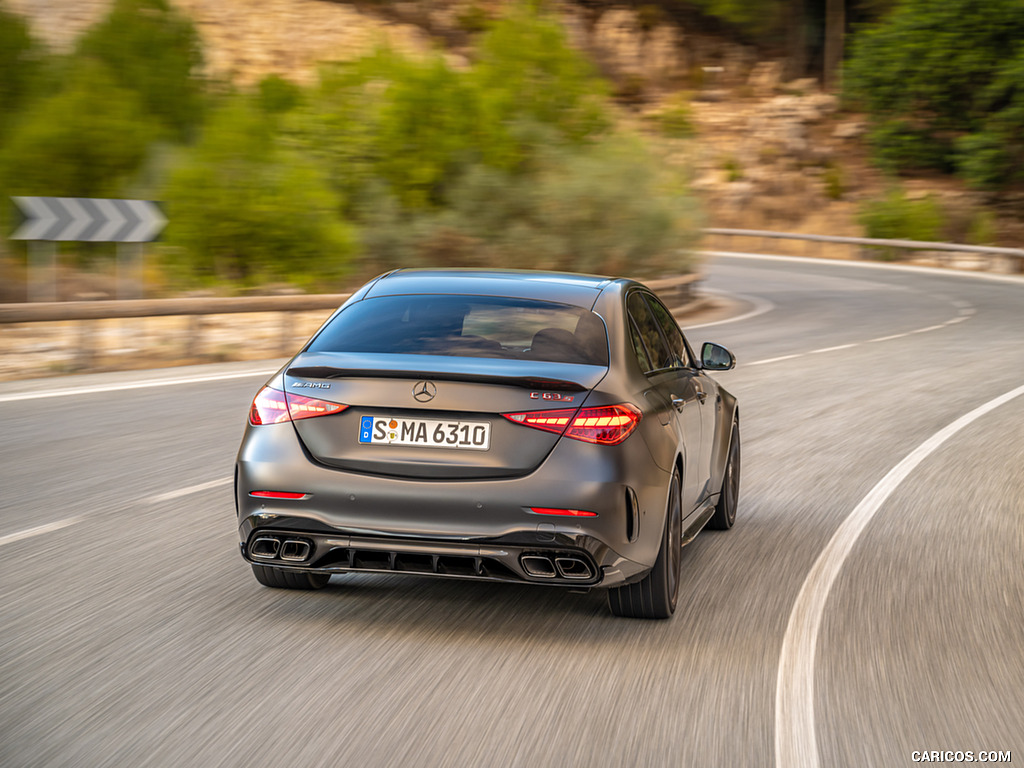 2024 Mercedes-AMG C 63 S E Performance (Color: MANUFAKTUR Graphit Grey Magno) - Rear