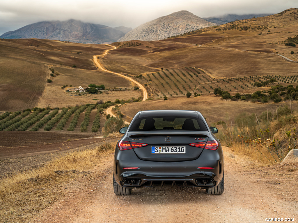 2024 Mercedes-AMG C 63 S E Performance (Color: MANUFAKTUR Graphit Grey Magno) - Rear