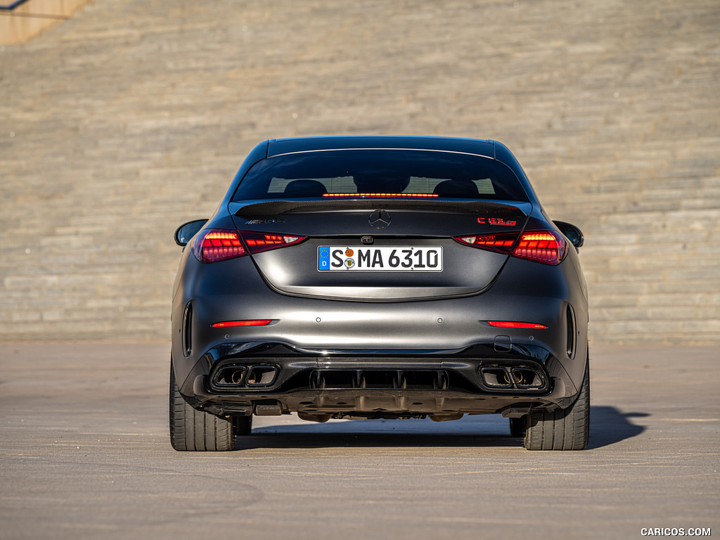 2024 Mercedes-AMG C 63 S E Performance (Color: MANUFAKTUR Graphit Grey Magno) - Rear