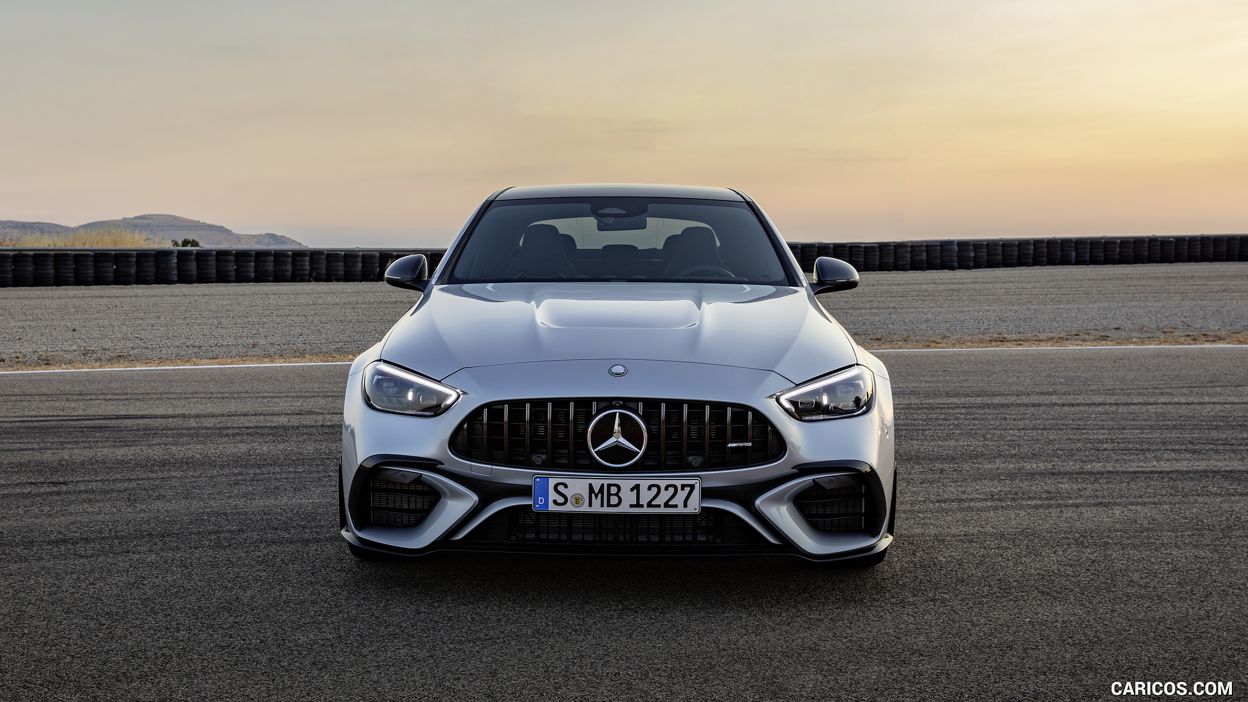2024 Mercedes-AMG C 63 S E Performance Sedan (Color: High Tech Silver) - Front, #16 of 112