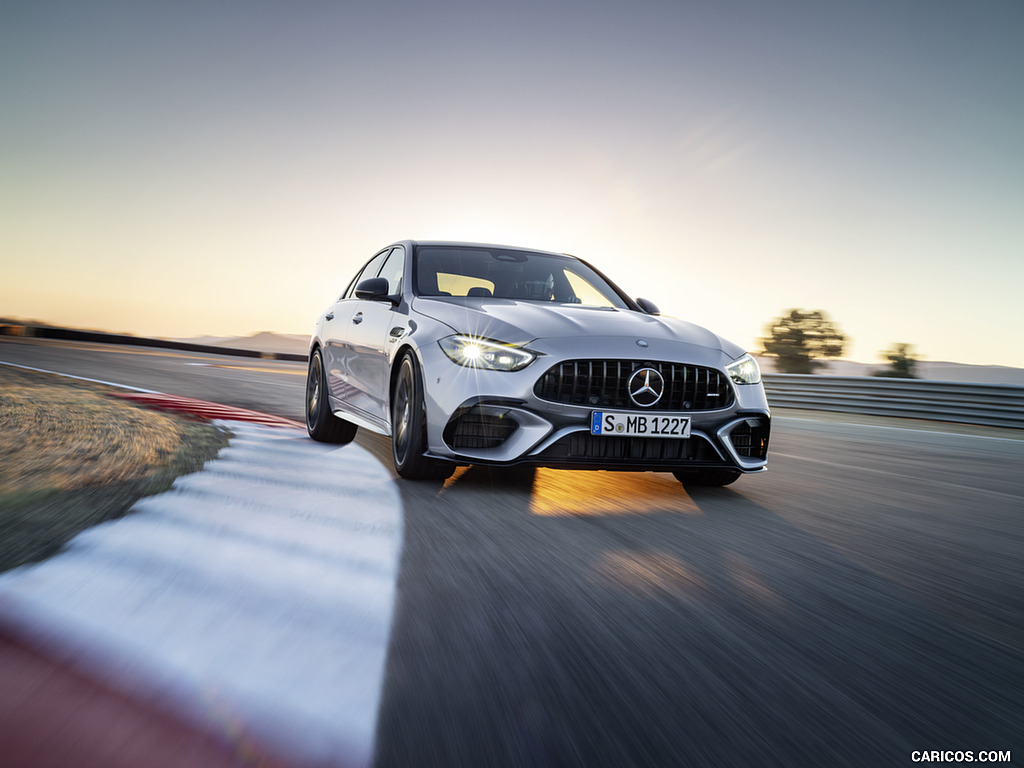 2024 Mercedes-AMG C 63 S E Performance Sedan (Color: High Tech Silver) - Front