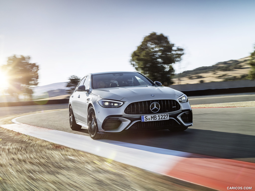 2024 Mercedes-AMG C 63 S E Performance Sedan (Color: High Tech Silver) - Front