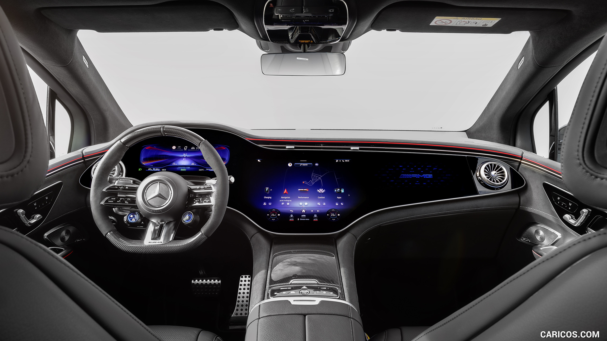 2024 Mercedes-AMG EQE 53 4MATIC+ SUV (Color: MANUFAKTUR Alpine Grey Solid) - Interior, Cockpit, #25 of 190