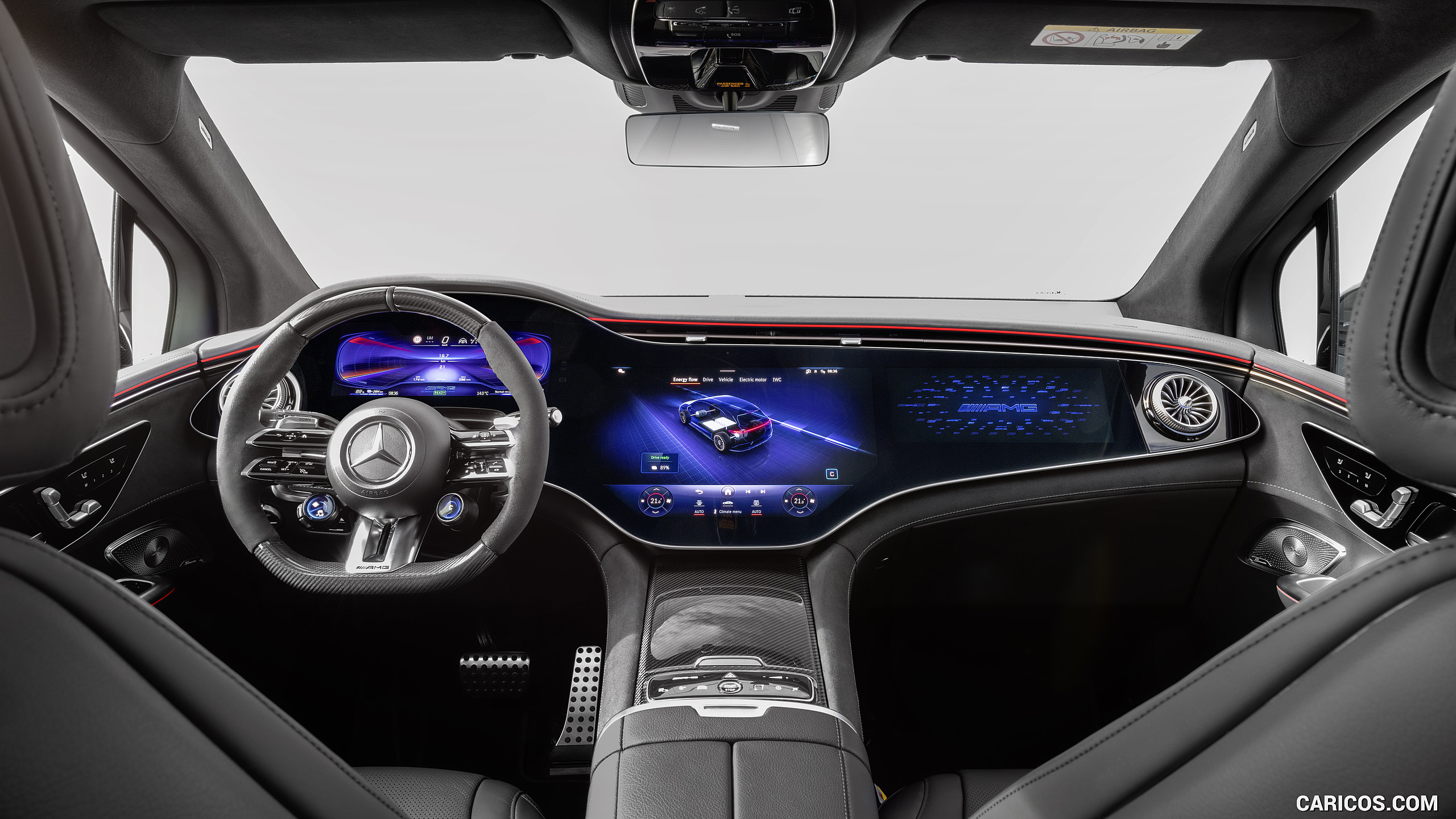 2024 Mercedes-AMG EQE 53 4MATIC+ SUV (Color: MANUFAKTUR Alpine Grey Solid) - Interior, Cockpit, #26 of 190