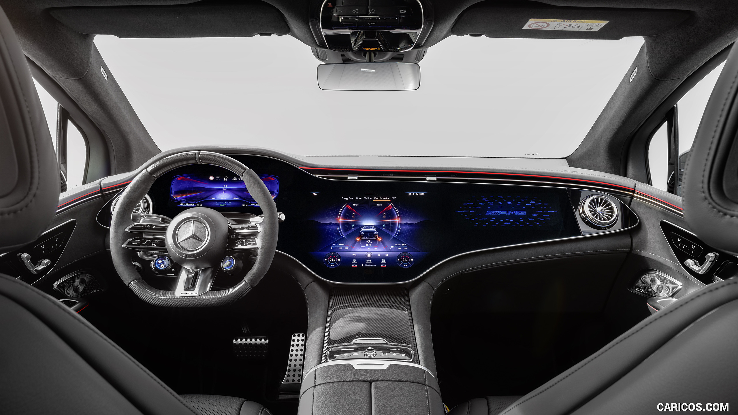 2024 Mercedes-AMG EQE 53 4MATIC+ SUV (Color: MANUFAKTUR Alpine Grey Solid) - Interior, Cockpit, #27 of 190