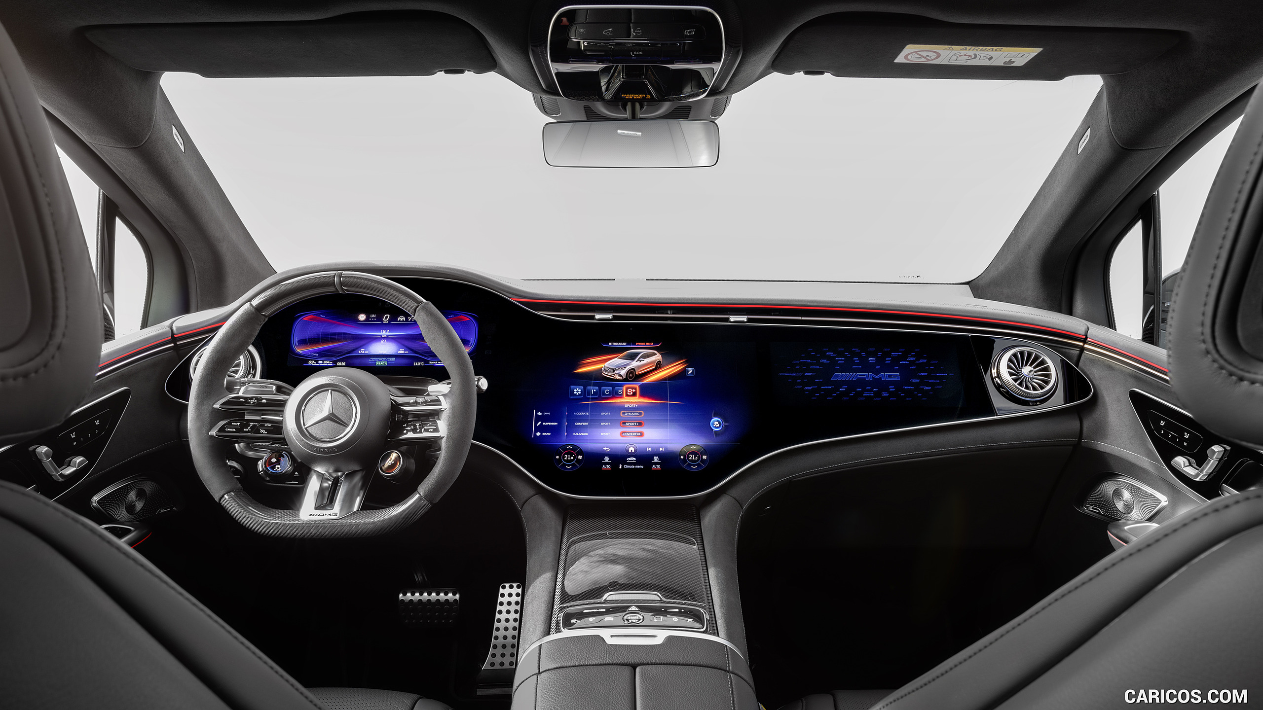 2024 Mercedes-AMG EQE 53 4MATIC+ SUV (Color: MANUFAKTUR Alpine Grey Solid) - Interior, Cockpit, #30 of 190