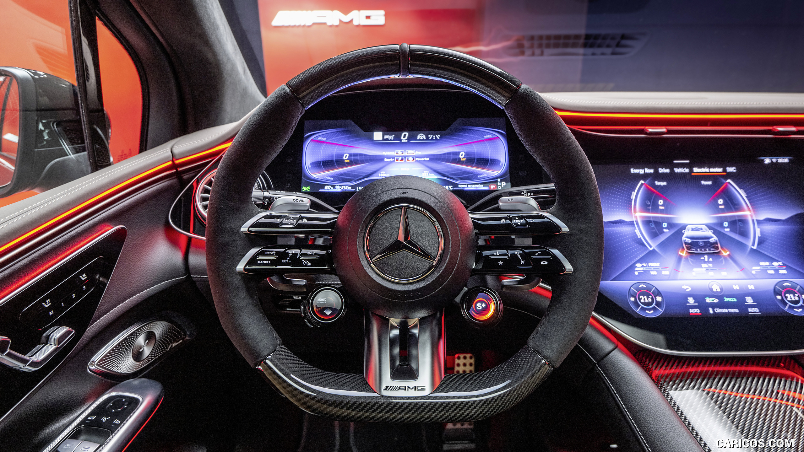 2024 Mercedes-AMG EQE 53 4MATIC+ SUV (Color: Sodalite Blue) - Interior, Steering Wheel, #44 of 190