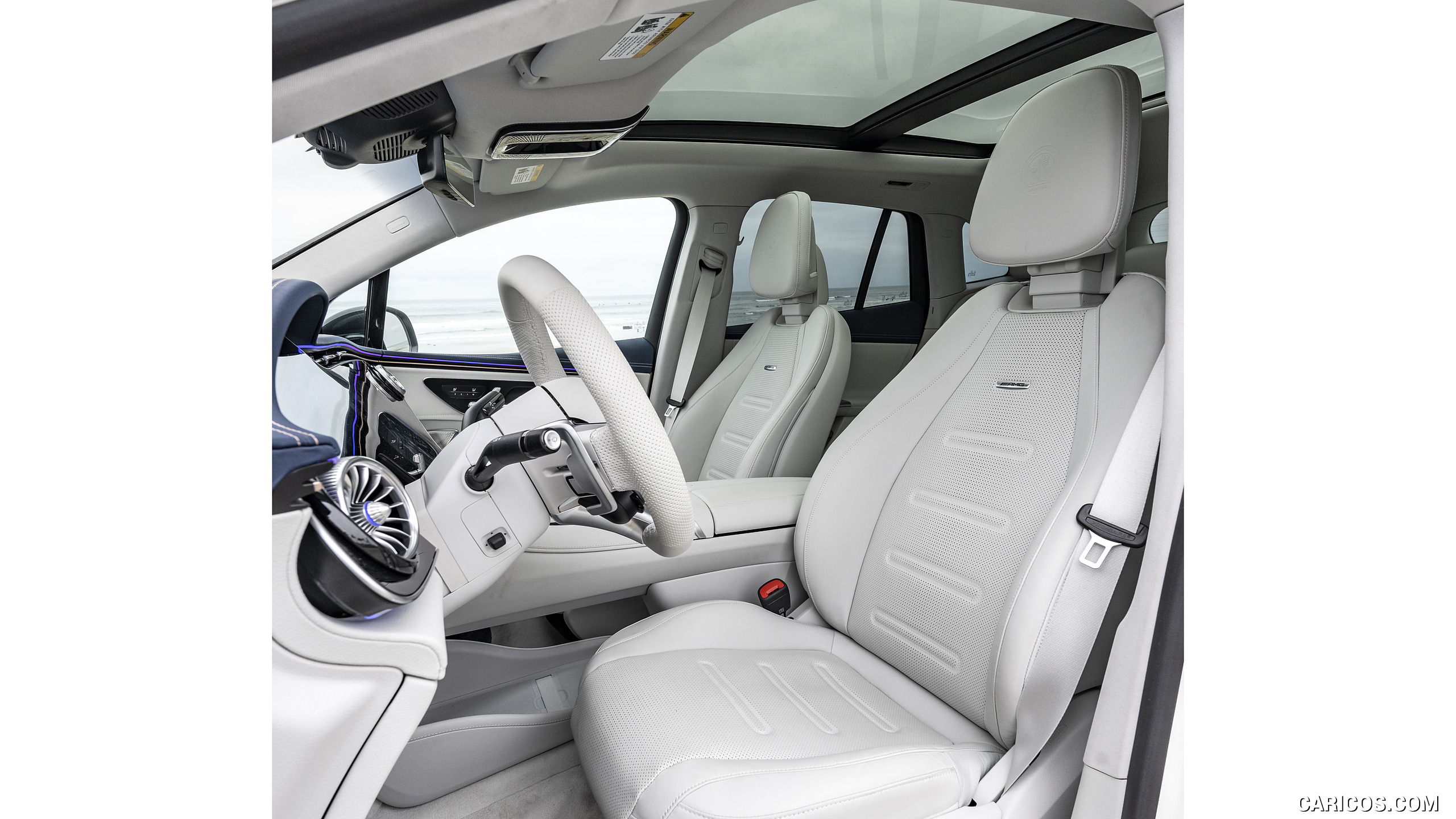 2024 Mercedes-AMG EQE 53 SUV (US-Spec) - Interior, Front Seats, #180 of 190