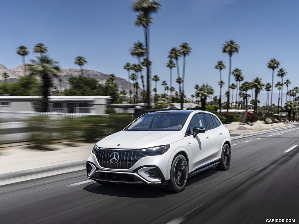 2024 Mercedes-AMG EQE 53 SUV (US-Spec) (Color: Diamond White) - Front Three-Quarter