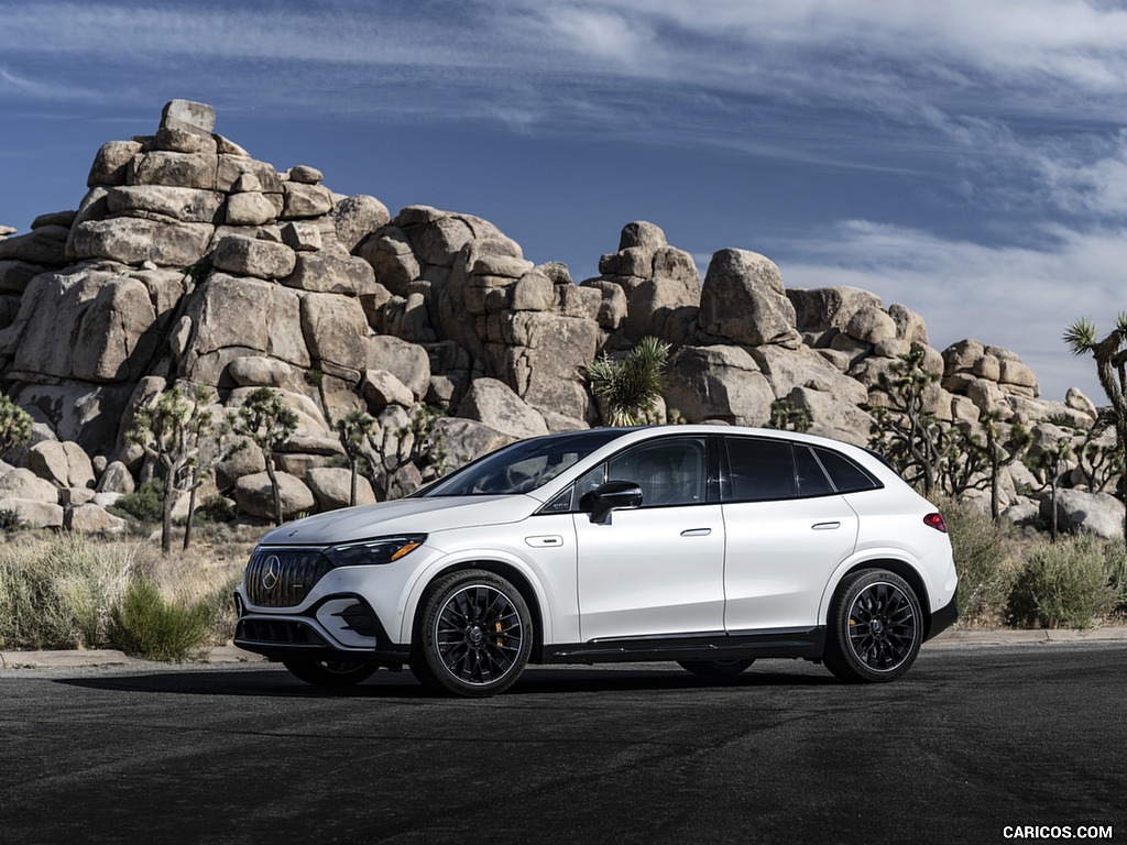 2024 Mercedes-AMG EQE 53 SUV (US-Spec) (Color: Diamond White) - Front Three-Quarter