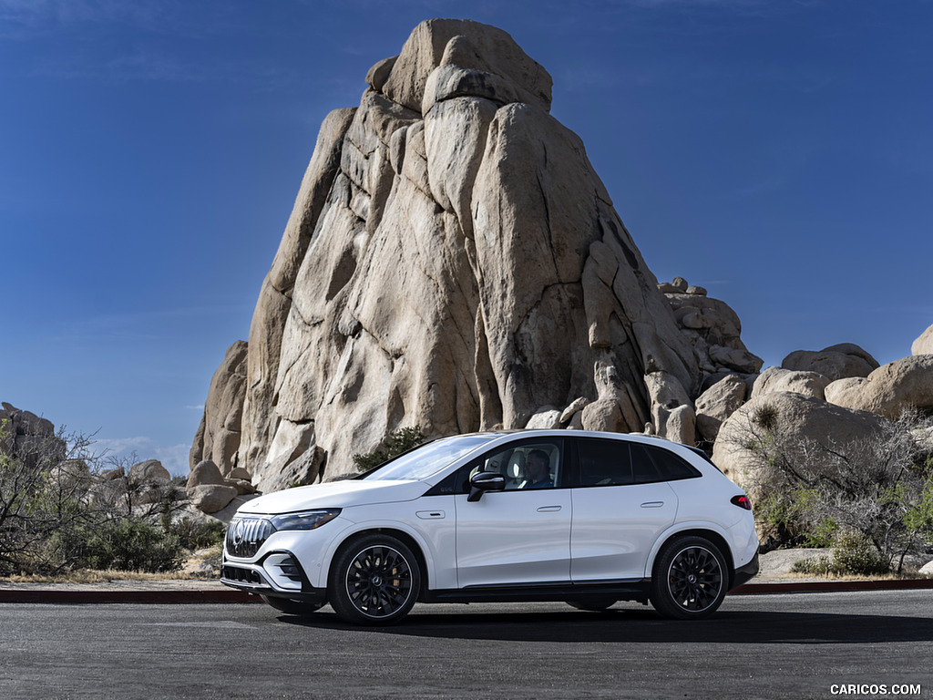 2024 Mercedes-AMG EQE 53 SUV (US-Spec) (Color: Diamond White) - Front Three-Quarter