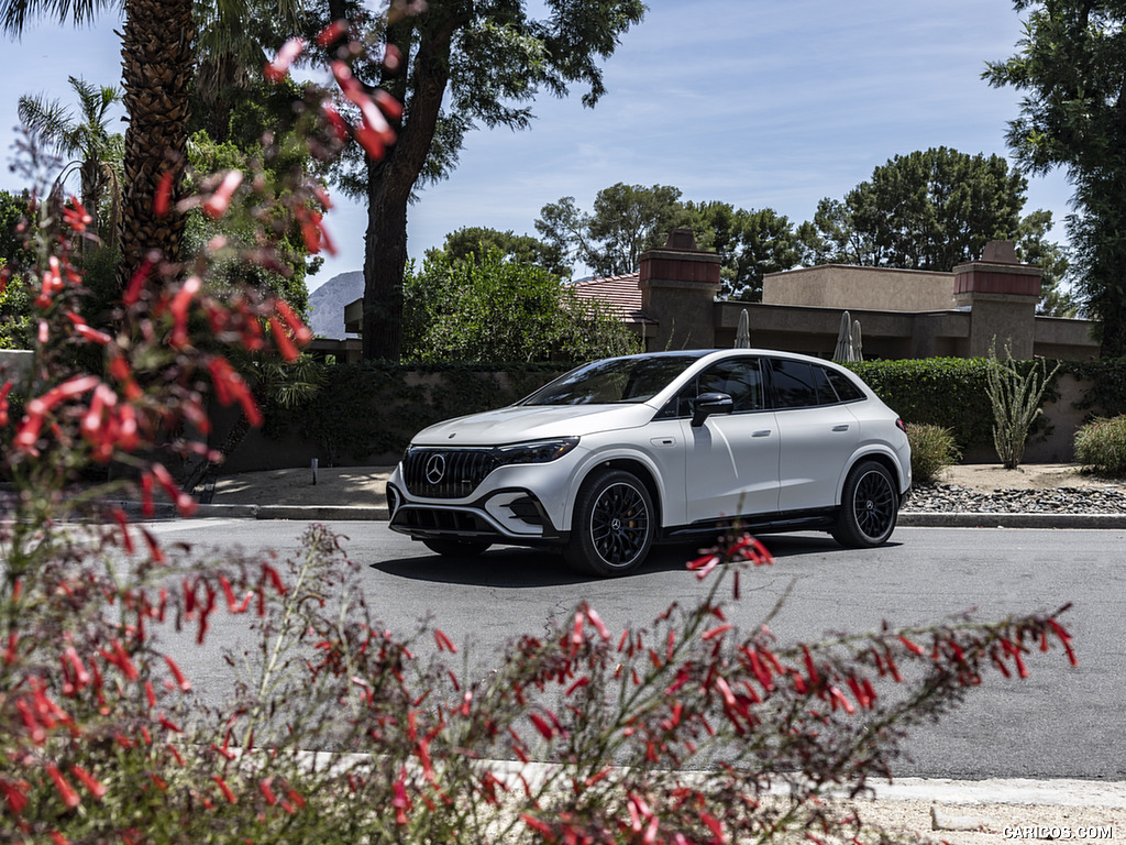 2024 Mercedes-AMG EQE 53 SUV (US-Spec) (Color: Diamond White) - Front Three-Quarter