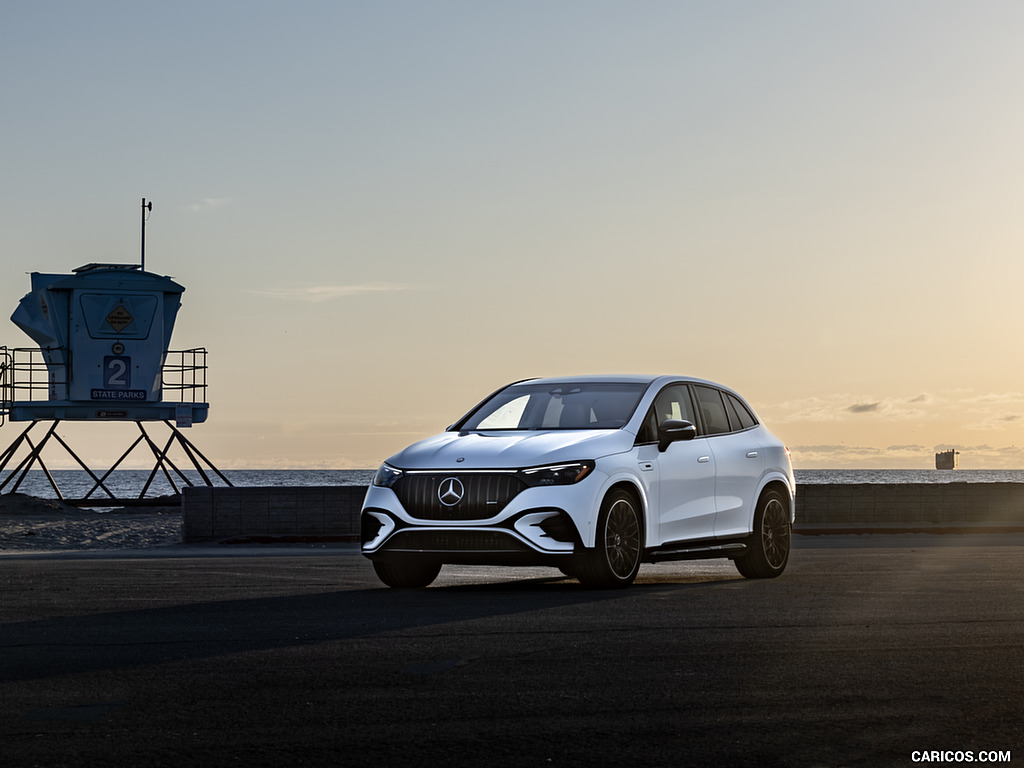 2024 Mercedes-AMG EQE 53 SUV (US-Spec) (Color: Diamond White) - Front Three-Quarter