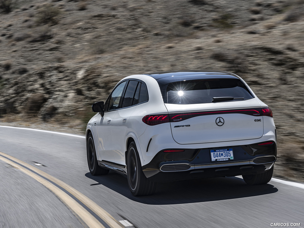 2024 Mercedes-AMG EQE 53 SUV (US-Spec) (Color: Diamond White) - Rear Three-Quarter