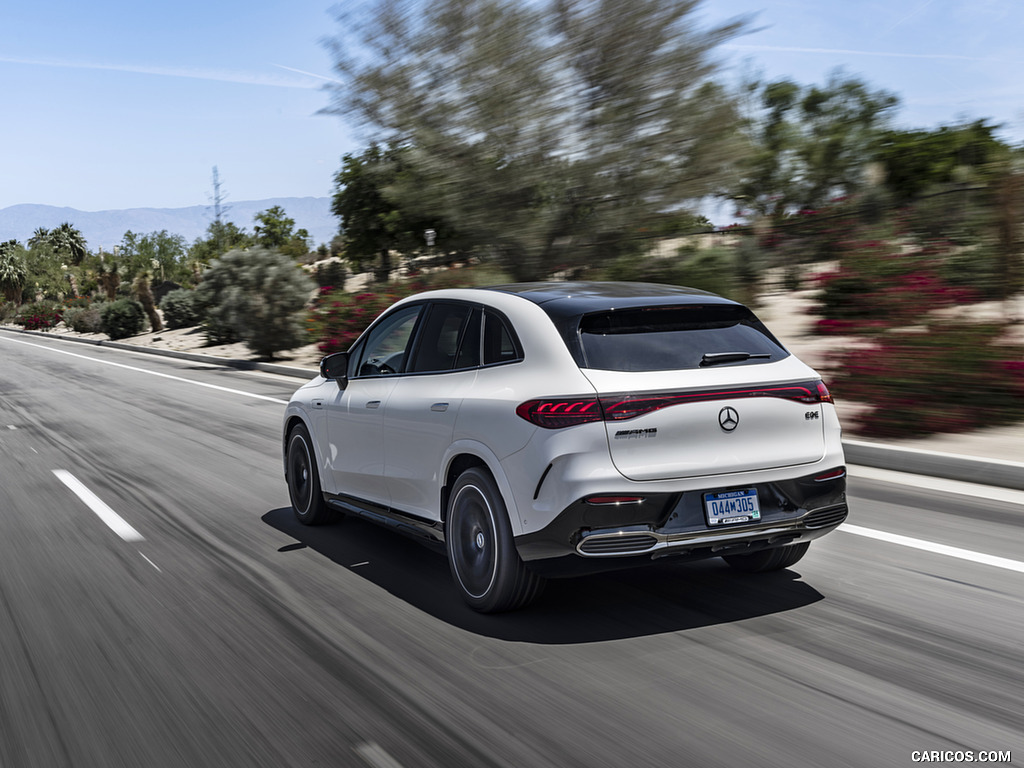 2024 Mercedes-AMG EQE 53 SUV (US-Spec) (Color: Diamond White) - Rear Three-Quarter