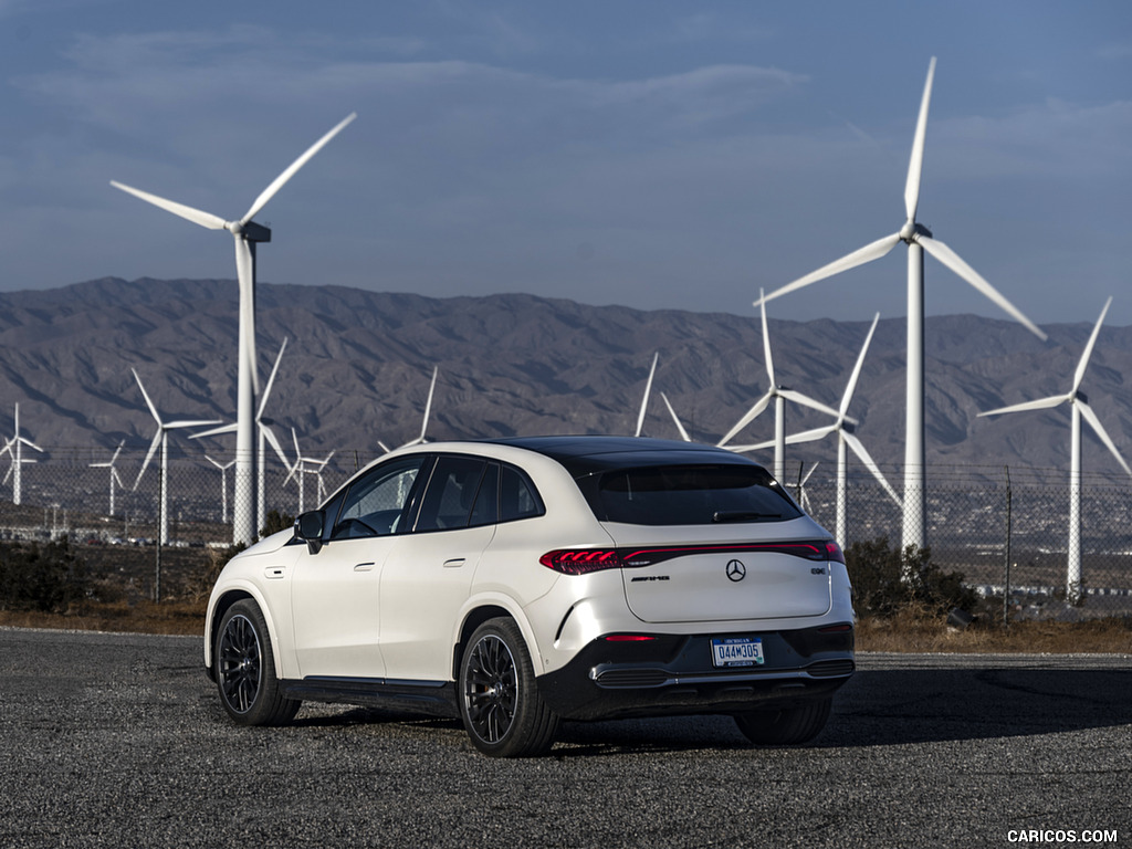 2024 Mercedes-AMG EQE 53 SUV (US-Spec) (Color: Diamond White) - Rear Three-Quarter