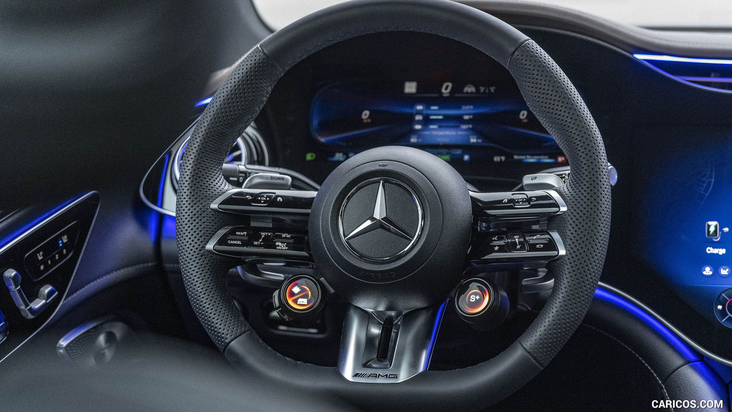 2024 Mercedes-AMG EQE SUV (US-Spec) - Interior, Steering Wheel, #89 of 190